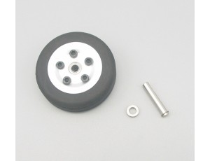 JP Hobby 45mm Rubber Tire With Metal Wheel Hub  - 4.0mm (1 PC) 